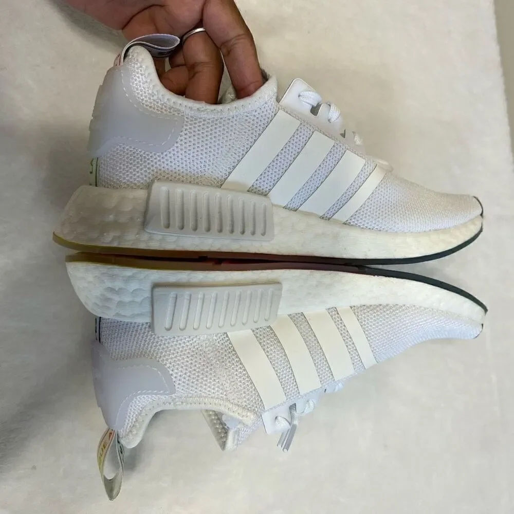 Adidas Nmd White Pride LGBTQ Sneakers New 5.5 Women